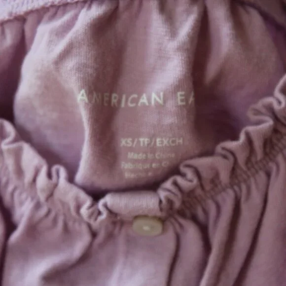 American Eagle Light Purple & Blue Tops Bundle - Picture 5 of 15